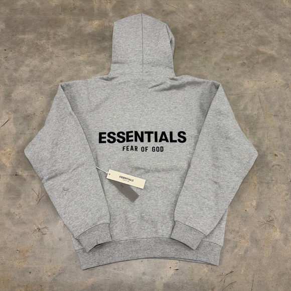 Fear of God Essentials SS22 'Dark Oatmeal' Hoodie Size XS - Picture 4 of 7